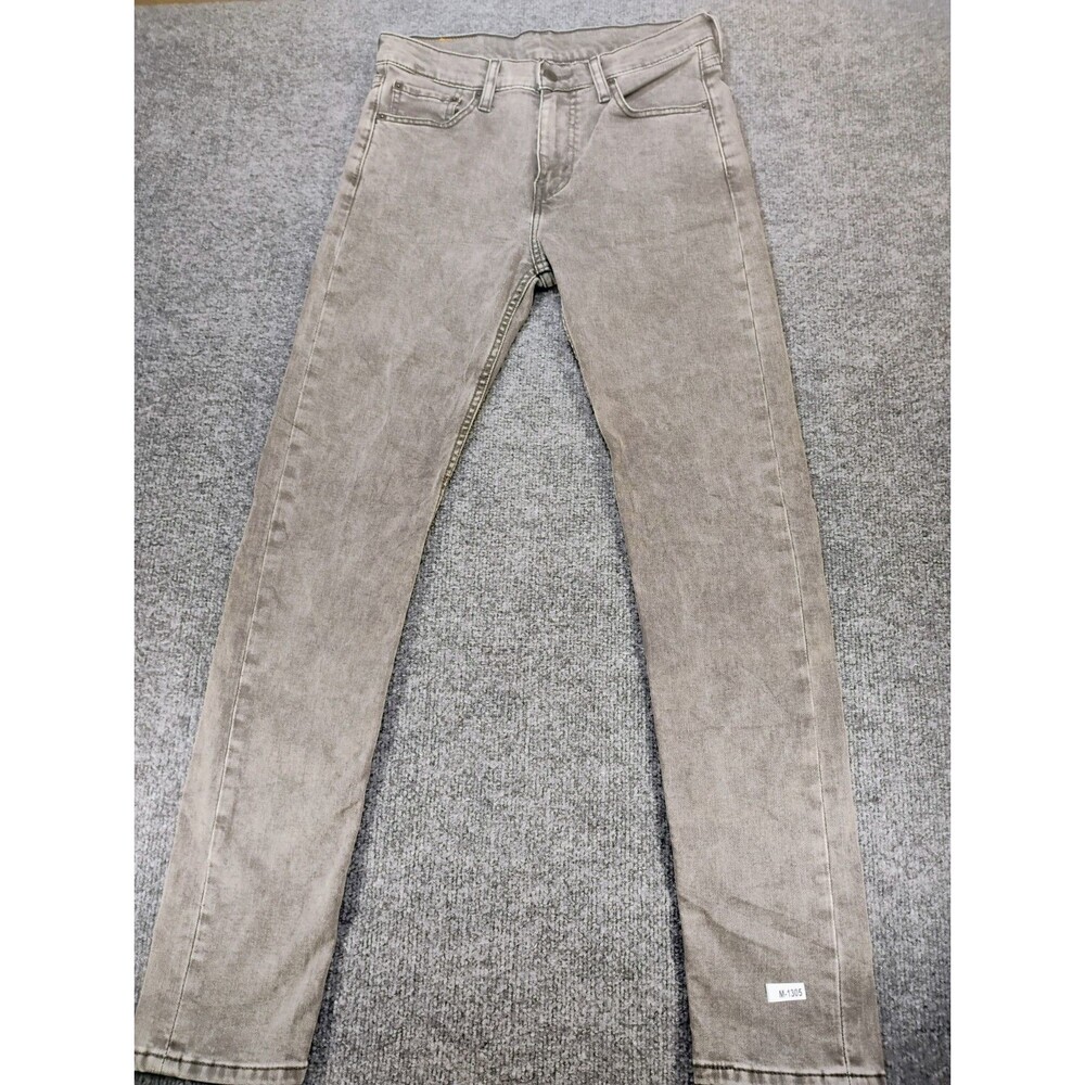 Levi's 510 Mens W30 L32 Gray Skinny Fit Stretch Denim Jeans 30x32 Faded Wash